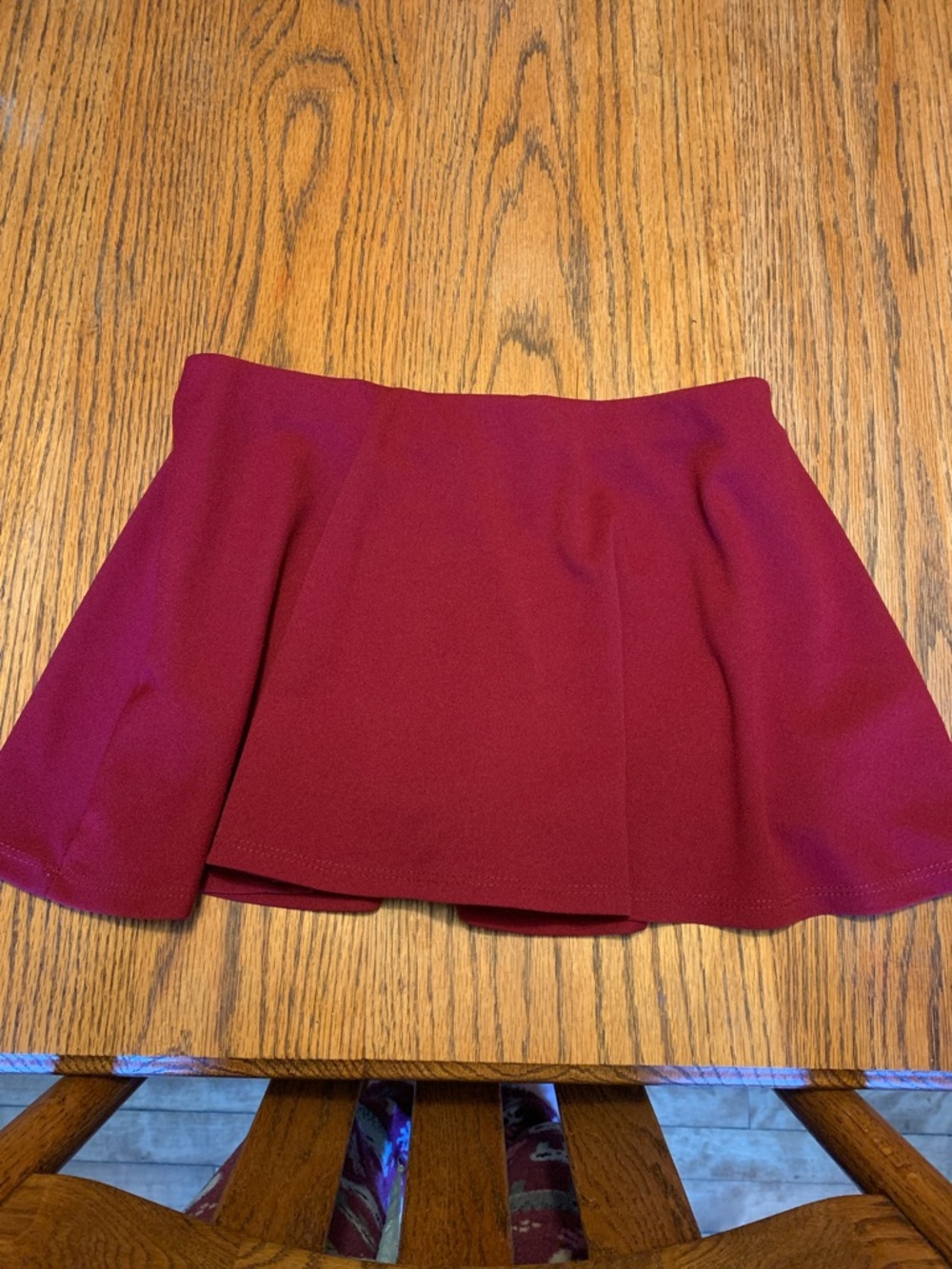 Urban Outfitters Wine Red Skater Mini Skirt
